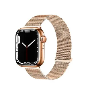 רצועה מקורית ל Apple Watch גדלי 42:44:45:49 | רצועת זהב מילאן מקורית, אלגנטית ונוחה במיוחד