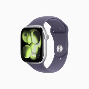 שעון חכם Apple Watch Series 11 46mm 2025 Gps בצבע Silver Aluminum | רצועה סגולה S:m
