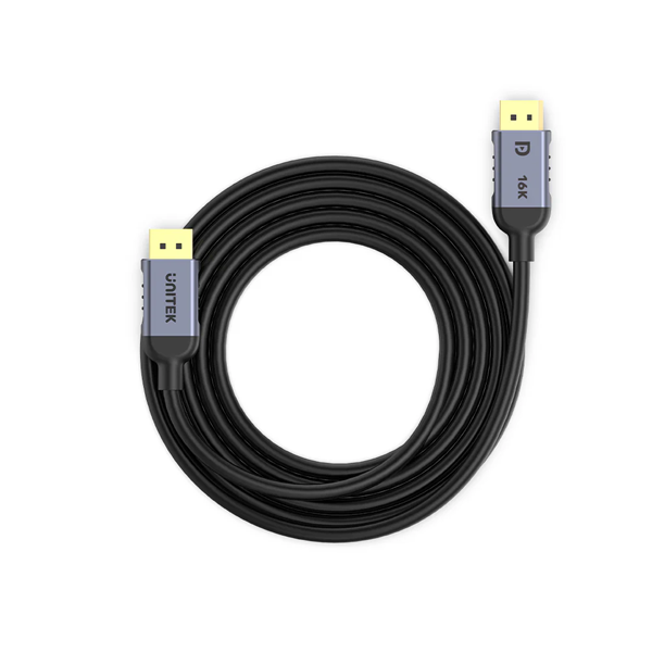 כבל Displayport 2.1 איכותי באורך 3 מטר