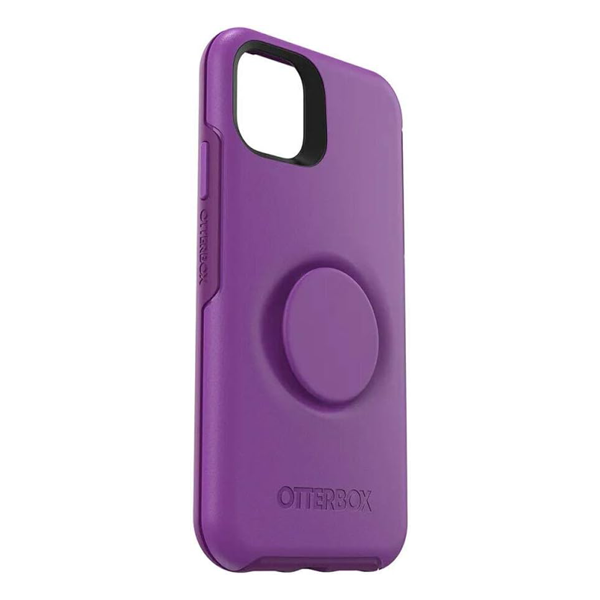 כיסוי לאייפון 11 פרו סגול עם תופסן | Otterbox Symmetry Popsocket
