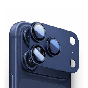 מגן מלא למצלמה לאייפון 17 פרו כחול להגנה מקסימלית על עדשות המצלמה | Blaze 3