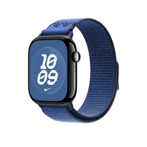 רצועת אפל ספורט מקורית לשעון 46 מ״מ בגודל צבע Blue Ribbon בעיצוב ספורטיבי | Nike Sport Loop 3