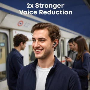 אוזניות אלחוטיות שחורות עם איכות שמע גבוהה ותכונת ביטול רעשים | Anker Soundcore Liberty 5 8