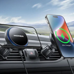 מעמד אלחוטי מגנטי לרכב עם טעינת Magsafe לאייפון | Mower Air Mag 1
