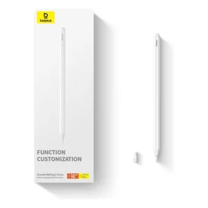 עט סטיילוס חכם אלחוטי בצבע לבן עם רגישות להטייה, טעינה מגנטית ודפדוף מרחוק | Baseus Smooth Writing 2 Series 7