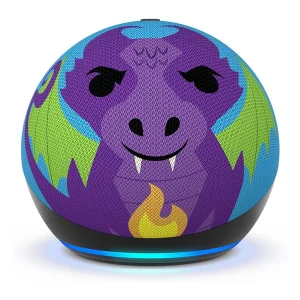 רמקול חכם לילדים עם Alexa ותאורת Dragon Fire קסומה | Amazon Echo Dot Kids (5th Gen)