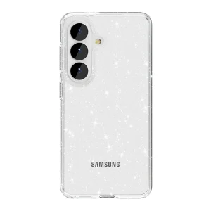 כיסוי לגלקסי S26 פלוס שקוף נצנצים עם הגנה כפולה ועיצוב יוקרתי | Grip Case Crystal Glitter White 4