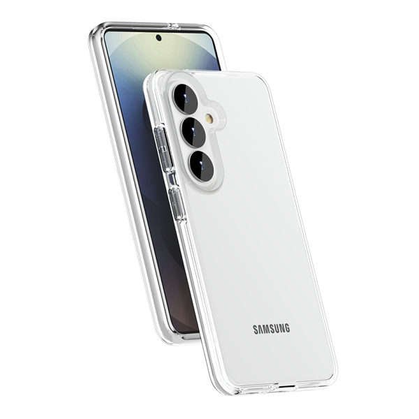 מגן כיסוי שקוף קשיח לסמסונג Galaxy S26 פלוס עם בולם זעזועים כפול להגנה מיטבית | Grip Case Crystal 4