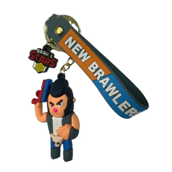 מחזיק מפתחות בהשראת Brawl Stars עם קליפס | עיצוב צבעוני ומגניב למפתחות ולתיק 3