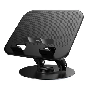 מעמד שולחני מתקפל ומסתובב ללפטופ וטאבלט עד 16 אינץ' עם בסיס מתכתי יציב | Hoco. Hd14 Hope