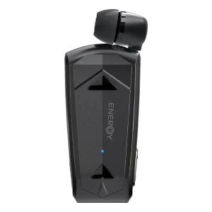 אוזניית דיבורית אלחוטית שחורה Bluetooth 5.4 עם חוט נגלל עם סוללה עוצמתית | Energy Olla A2