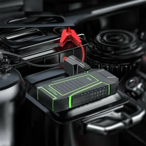 בוסטר התנעה לרכב עם סוללת גיבוי 10000mah, טעינה מהירה ושקעי Usb כפולים | Hoco Qs1 Jump Starter 5