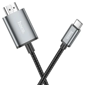 כבל Hdmi אפור ל Type C איכותי | Hoco. Ua27