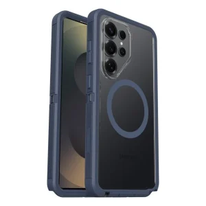 מגן קשיח לגלקסי S26 אולטרה שקוף:כחול Otterbox Defender Pro Xt | תומך טעינה מגנטית עם עמידות צבאית