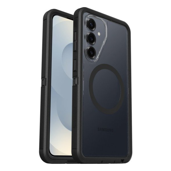 מגן קשיח לגלקסי S26 פלוס שקוף:שחור Otterbox Defender Pro Xt | תומך טעינה מגנטית עם עמידות צבאית 1