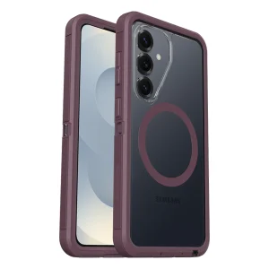 מגן קשיח לגלקסי S26 שקוף:סגול Otterbox Defender Pro Xt | תומך טעינה מגנטית עם עמידות צבאית 1