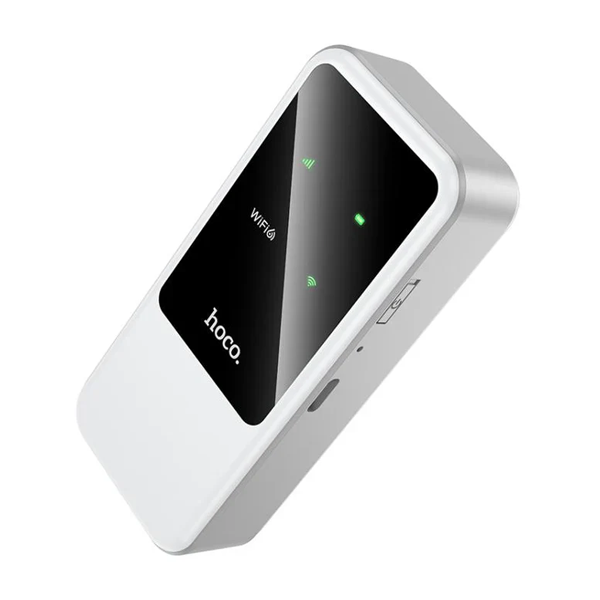 ראוטר סלולרי נייד Wi Fi 6 עם חיבור 4g מהיר, סוללה ל 8 שעות ושיתוף למספר מכשירים | Hoco. Hi42 1