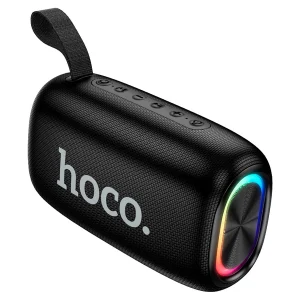 רמקול בלוטות' אלחוטי שחור בעוצמת 20w עם תאורת Led דינמית | Hoco. Hc25 Radiant