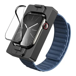 מגן מסך לשעון Apple Watch בגודל 45 מ״מ זכוכית אקרילית, שקוף, דק במיוחד ומגן מפני שריטות לשימוש יומיומי | Ninthpro