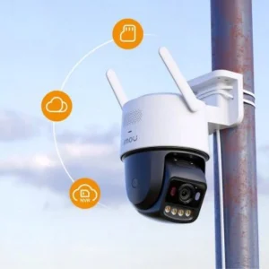 מצלמת אבטחה חכמה עם תמיכה ב Wi Fi 6 ו Poe וראיית לילה צבעונית | Imou Titan Pro 6mp 1