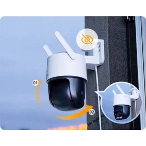 מצלמת אבטחה חכמה עם תמיכה ב Wi Fi 6 ו Poe וראיית לילה צבעונית | Imou Titan Pro 6mp 3