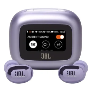 אוזניות אלחוטיות Jbl Live Buds 3 סגולות | ביטול רעשים וקייס טעינה חכם