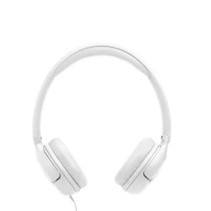 אוזניות חוטיות מתקפלות לבנות עם Jbl Pure Bass Sound, נוחות מקסימלית ועיצוב קליל | Jbl Tune 530 Wired