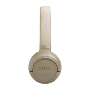 אוזניות קשת אלחוטיות בז׳ עם Pure Bass, עד 76 שעות סוללה וחיבור Bluetooth 6.0 מהיר | Jbl Tune 530bt 3