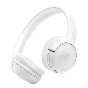 אוזניות קשת אלחוטיות לבנות עם Pure Bass, עד 76 שעות סוללה וחיבור Bluetooth 6.0 מהיר | Jbl Tune 530bt