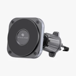 תושבת מגנטית מוקשחת Magsafe לרכב עם קליפס מתכתי לפתחי אוורור | Miracase Mcmus2