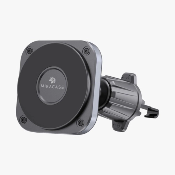 תושבת מגנטית מוקשחת Magsafe לרכב עם קליפס מתכתי לפתחי אוורור | Miracase Mcmus2
