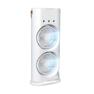 מאוורר נייד עם ספריי כפול ותאורת לד | Double Ended Spray Fan 6