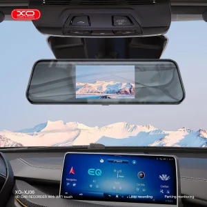 מצלמת דרך חכמה למראה עם מסך מגע, Wifi וניטור חניה | Xo Xj06 Intelligent Wifi Dash Camera For Mirror 5