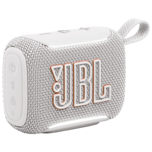 רמקול אלחוטי קומפקטי לבן Jbl Go 5 | צליל עוצמתי, תאורה סביבתית ועמידות למים 7