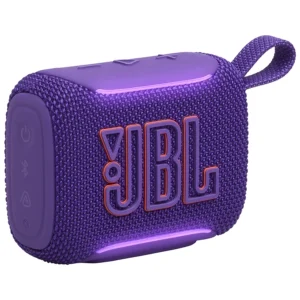 רמקול אלחוטי קומפקטי סגול Jbl Go 5 | צליל עוצמתי, תאורה סביבתית ועמידות למים