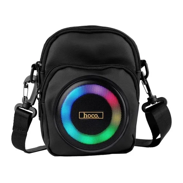 רמקול בלוטות׳ נייד עם תיק נשיאה מובנה, תאורת Rgb וסאונד עוצמתי לחוויה מוזיקלית בדרכים | Hoco Hc41 Wave