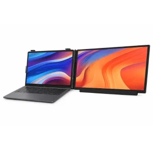 מסך נייד כפול Ips Full Hd ללפטופ עם חיבורי Usb C ו Hdmi בגודל 15.6 אינץ' להרחבת סביבת העבודה | M5 Dual Screen Extender