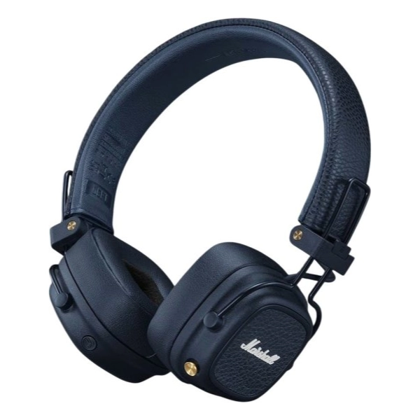 אוזניות אלחוטיות Marshall Major 5 כחול | 100+ שעות נגינה ועיצוב מתקפל