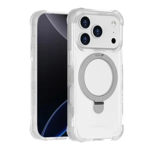 כיסוי סטנד לאייפון 18 פרו שקוף תומך Magsafe מעוצב בגימור יוקרתי | Grip Case Legend