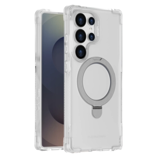 כיסוי סטנד לגלקסי S25 אולטרה תומך Magsafe שקןף | Grip Case Legend Pro