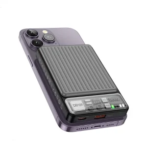 מטען נייד מגנטי אלחוטי 10000mah | Hoco. Db109 Space עם טעינה אלחוטית וטעינה מהירה