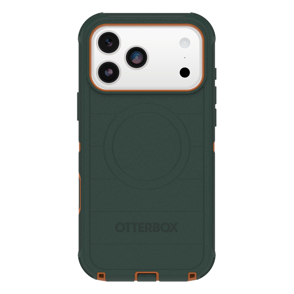 כיסוי קשיח לאייפון 18 פרו מקס Otterbox Defender Pro ירוק תומך Magsafe עם הגנה מקיפה כולל לשקע טעינה ולכפתורים 2