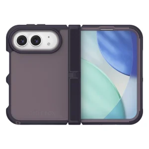 מגן קשיח לאייפון המתקפל Iphone Duo שקוף:סגול Otterbox Defender Xt | תומך Magsafe עם עמידות צבאית א