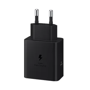 מטען קיר סמסונג מקורי Usb C שחור עם Super Fast Charging 2.0 ו Pd 3.1 מהיר במיוחד | Samsung 60w Power Adapter Ep T6010