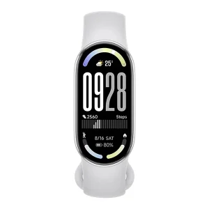 צמיד כושר חכם Xiaomi Smart Band 10 בצבע לבן כסוף | עם מסך Amoled, ניטור בריאות מתקדם וסוללה ל 21 ימים