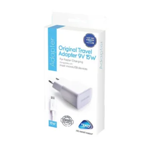 מטען גלקסי Micro USB מקורי 9V 15W מהיר במיוחד לבן Samsung