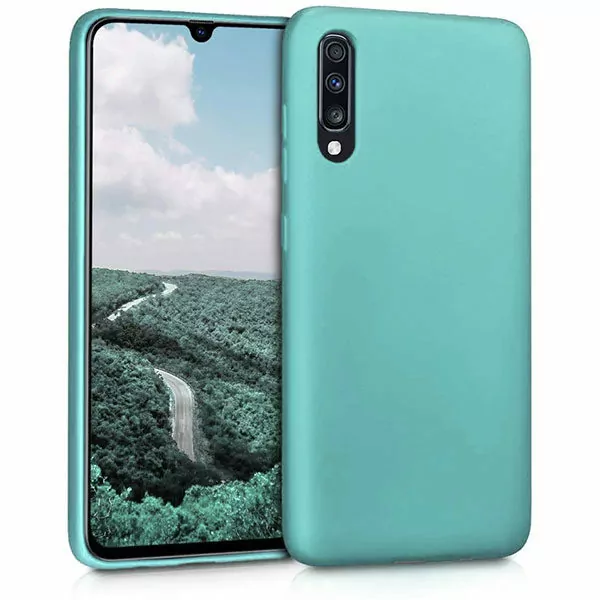מגן סיליקון טורקיז לגלקסי A70 מראה אלגנטי רך ונעים למגע