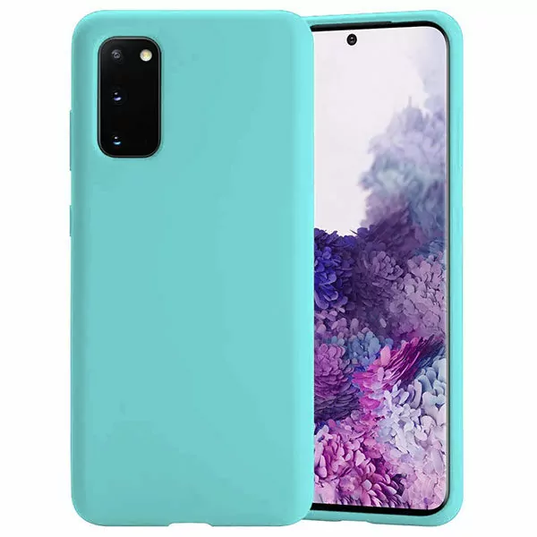 מגן סיליקון טורקיז לגלקסי S20 מראה אלגנטי רך ונעים למגע