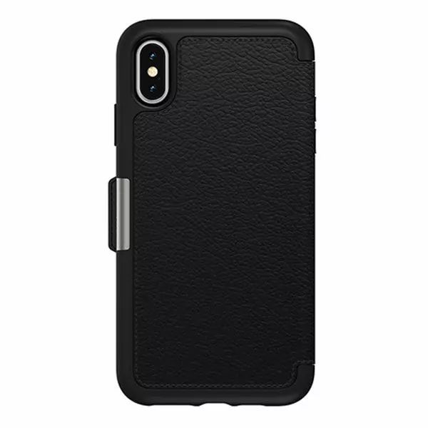 מגן כיסוי ספר OtterBox Strada שחור לאייפון XS Max הכיסוי החזק בעולם