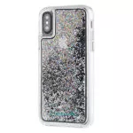 מגן כיסוי לאייפון X/XS מפל נצנצים כסוף Case Mate